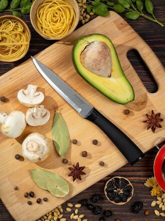 Нож кухонный Daniks, Darvin, универсальный, нержавеющая сталь, 12.5 см, рукоятка пластик, YW-A440-UT