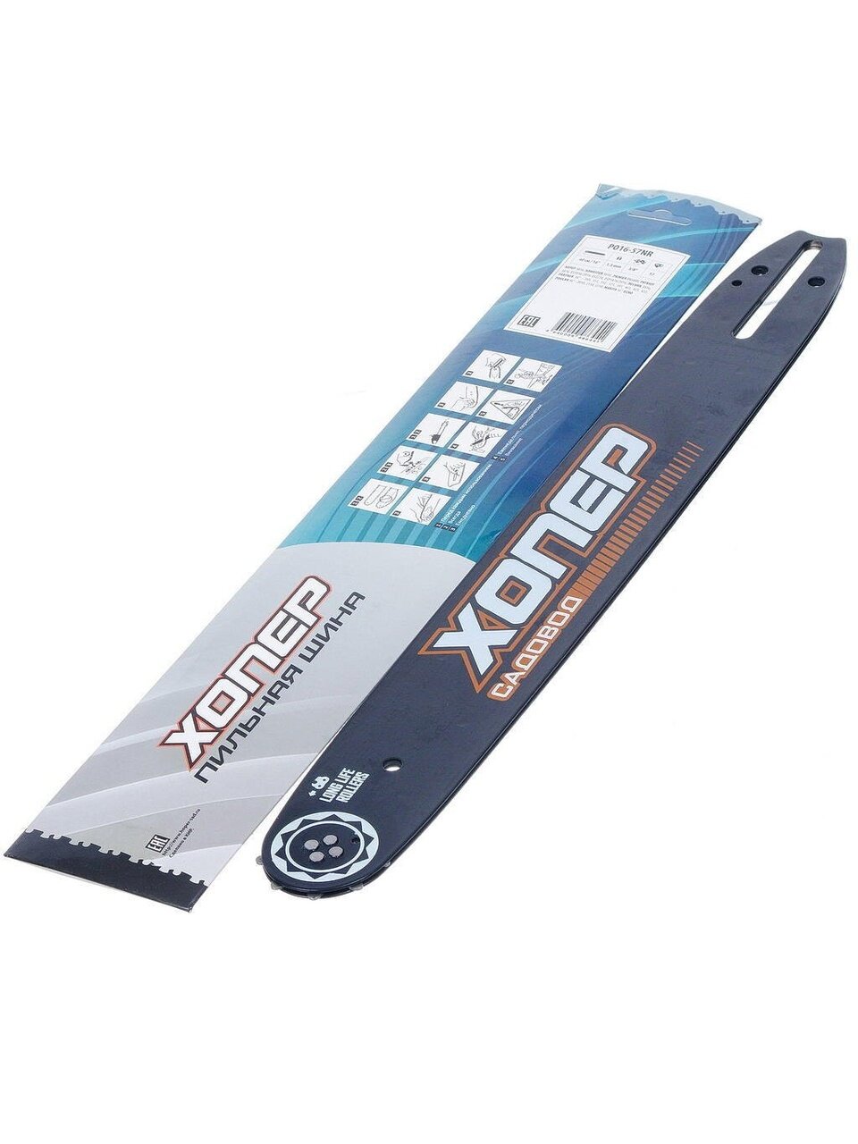 Шина Хопер, PO16-57NR, 16", длина шины 40 см, шаг цепи 3/8 дюйм, 1.3 мм, 57 звеньев , 4640009484652