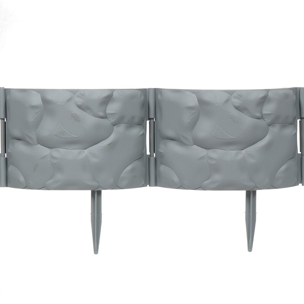 Забор декоративный пластмасса, Каменный цветок №9, 14х340 см, в ассортименте, Б09