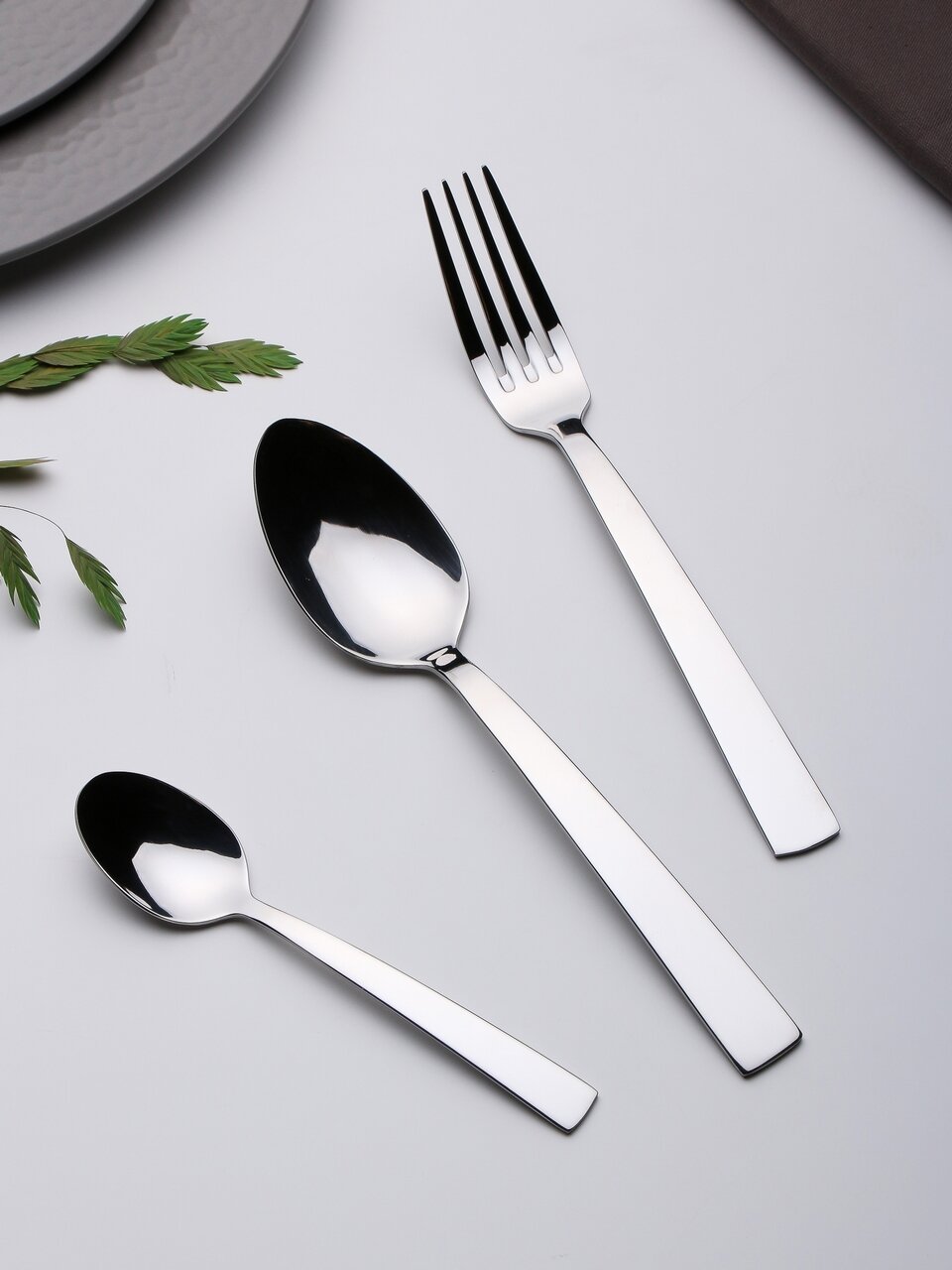 Набор столовых приборов нержавеющая сталь, 18 предметов, столовый, Daniks, Strict