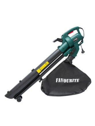 Воздуходувка-пылесос садовая, Favourite, VCB 2000, 2000 Вт, 45 л, сухая уборка, 260 км/ч, 13 м³/мин