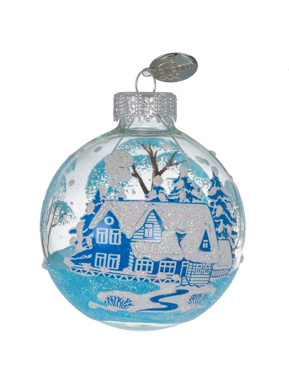 Елочный шар Зимний новый-1, 6.5 см, в подарочной упаковке, КУ-65-51/23/1