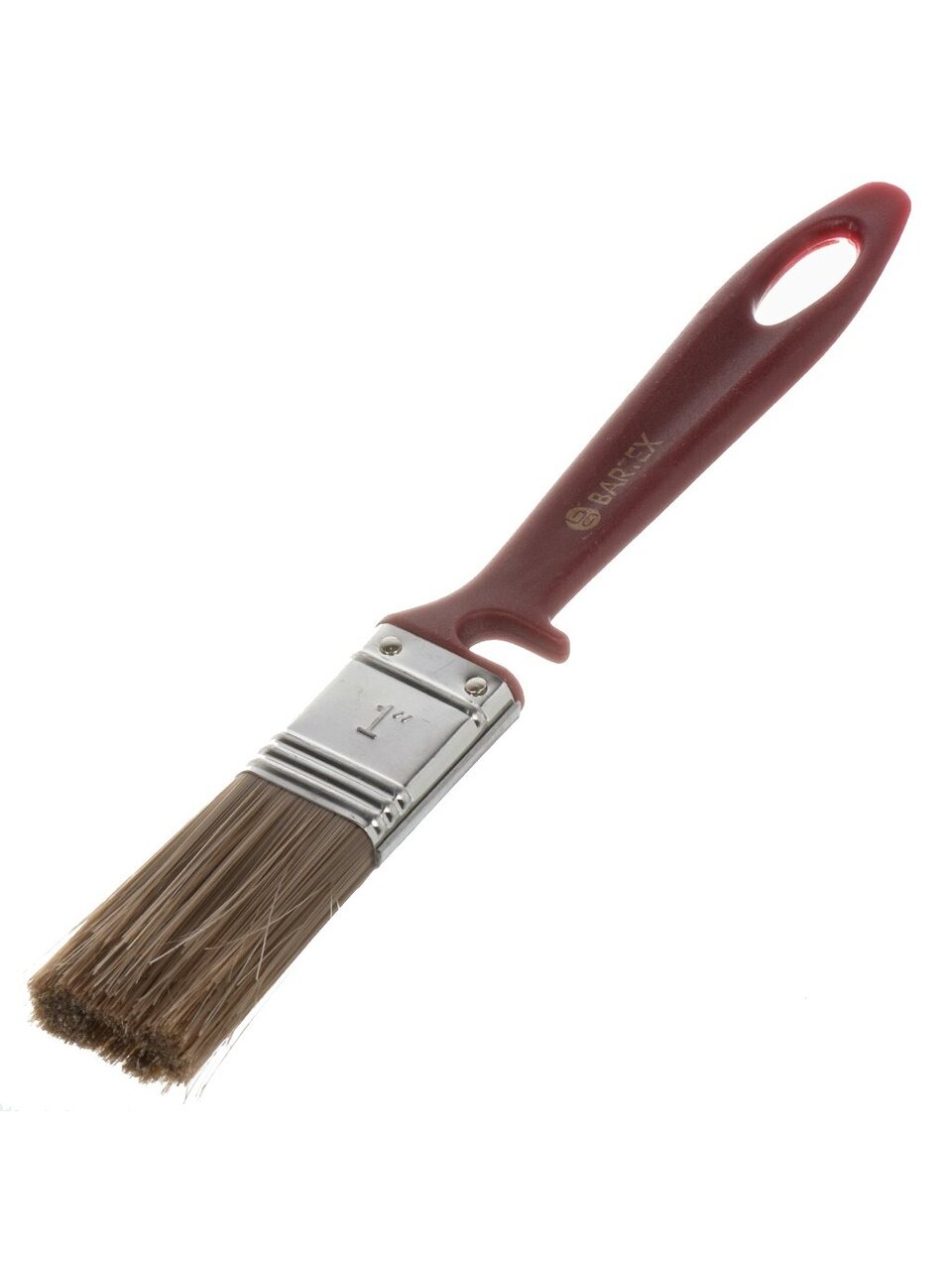 Кисть плоская, Bartex, Евро, для водно-дисперсионной краски, 25 мм, 1 '', искусственная щетина, рукоятка пластик, 1127410
