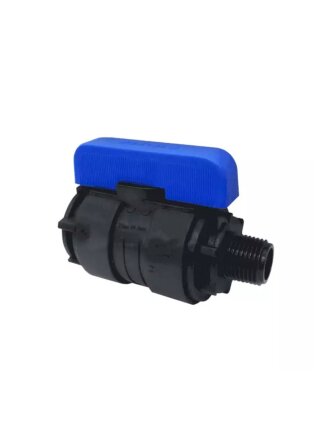 ПНД кран 3/4"-3/4", внутренняя/наружная, шаровой, Valfex, 1210012034034