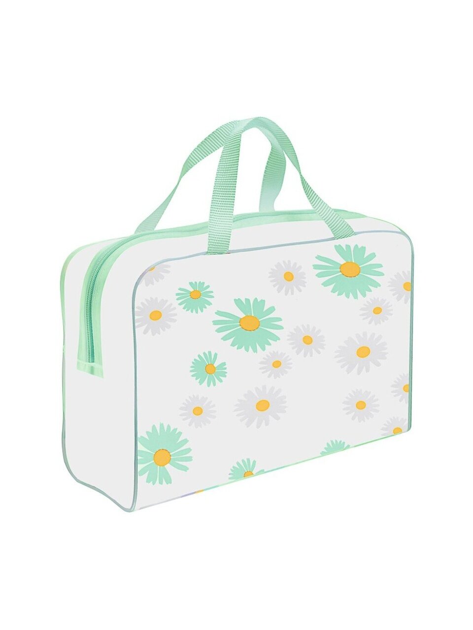 Косметичка 24х7х15 см, банная, ПВХ, ЮниLook, 327-254, прямоугольная, застежка молния, в ассортименте