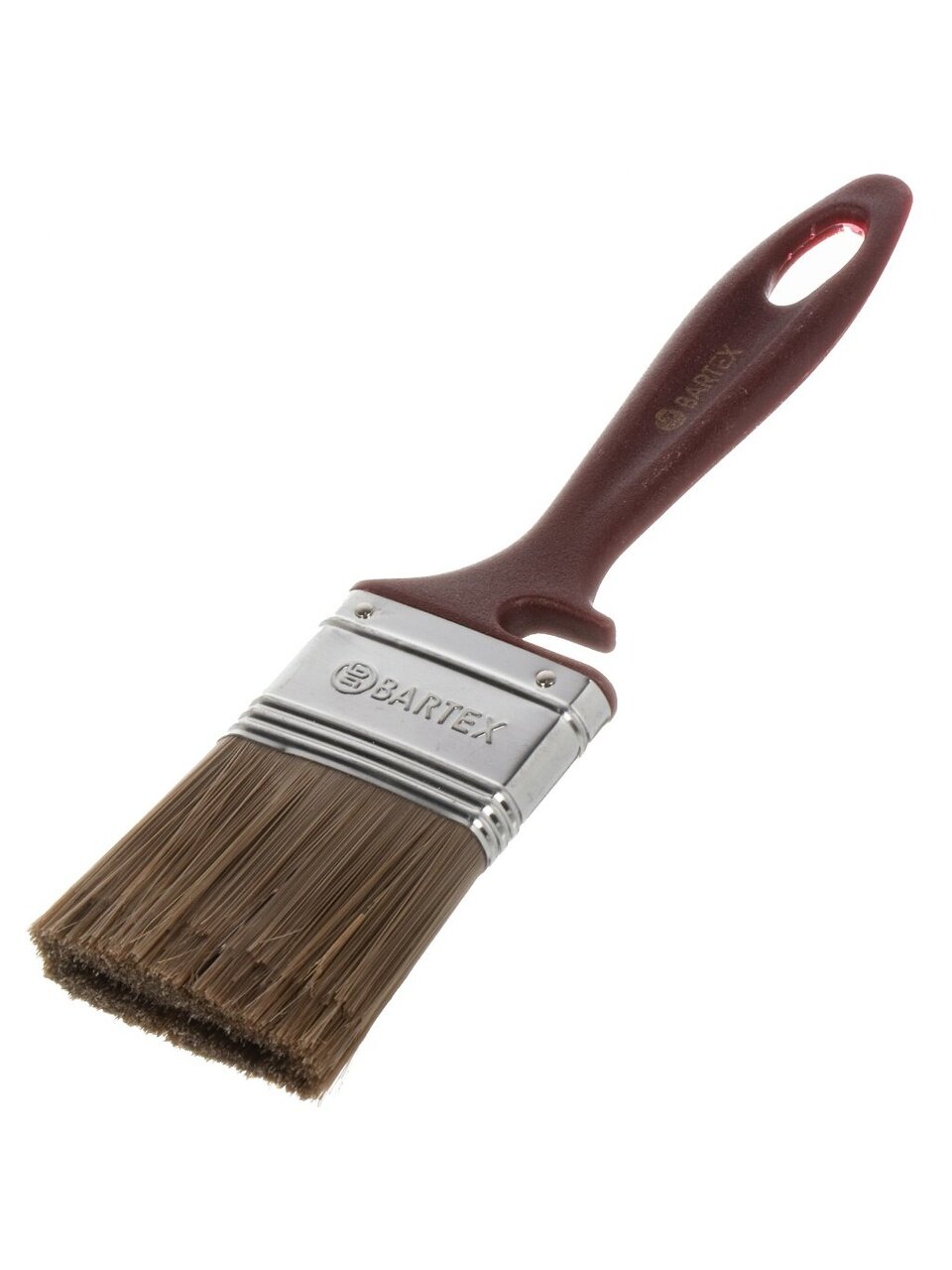 Кисть плоская, Bartex, Евро, для водно-дисперсионной краски, 50 мм, 2 '', искусственная щетина, рукоятка пластик, 1127420
