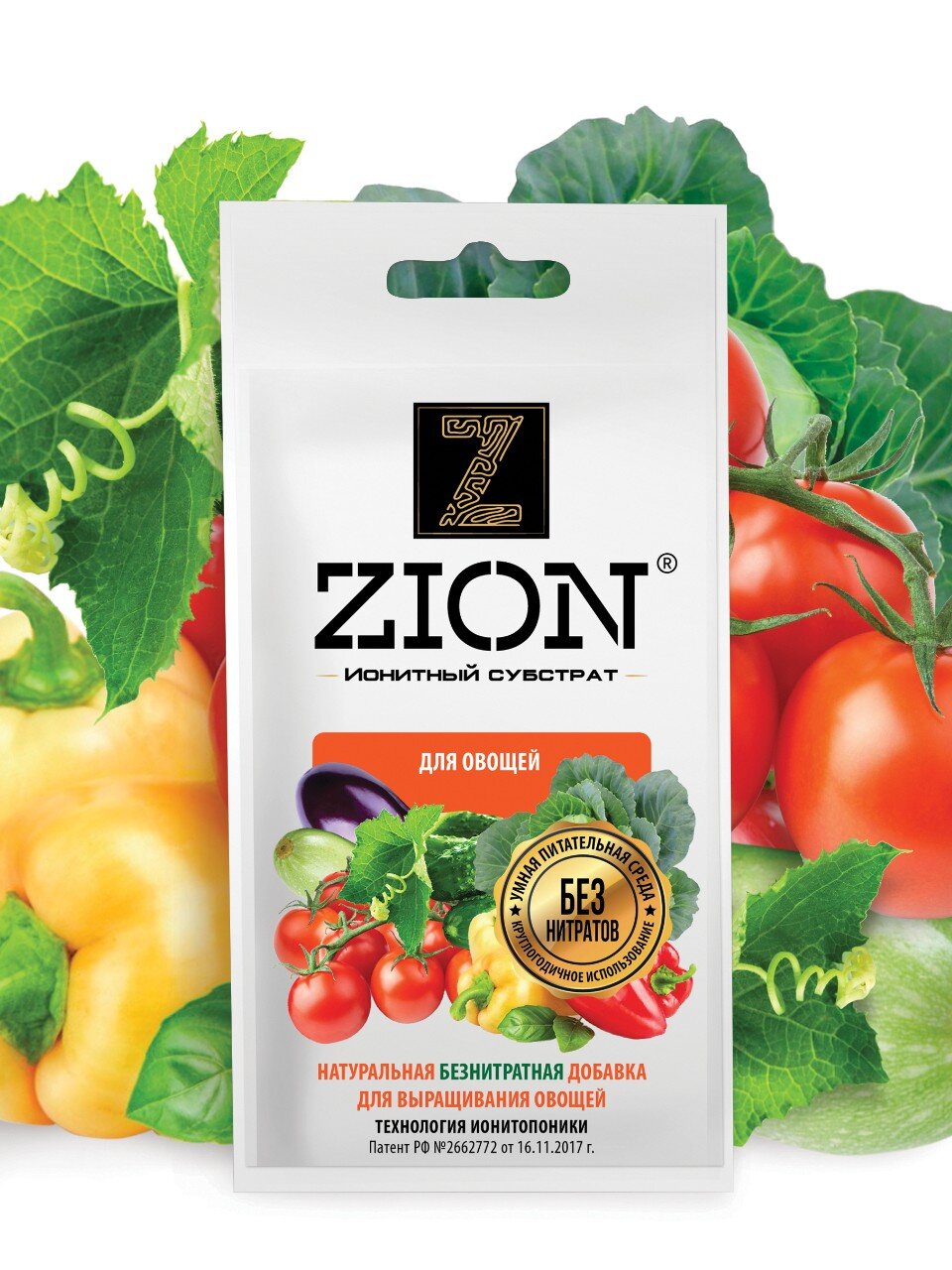 Удобрение для овощей, саше, минеральное, субстрат, 30 г, Zion