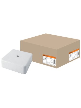 Коробка распаячная, открытая, 75х75х28 мм, TDM Electric, белая, IP40, SQ1401-0205