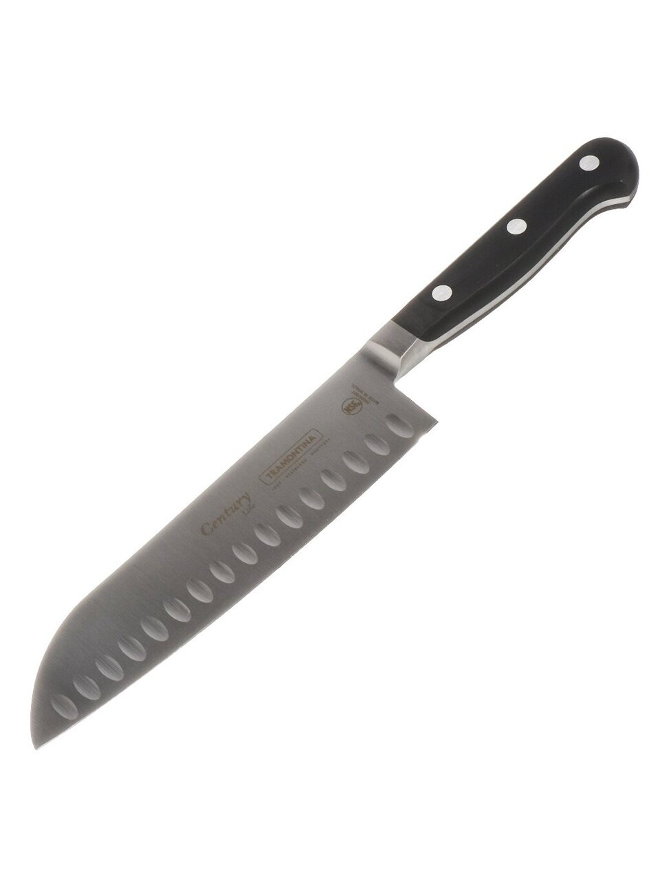 Нож кухонный Tramontina, Century, поварской, нержавеющая сталь, 17.5 см, рукоятка пластик, 24020/107-TR