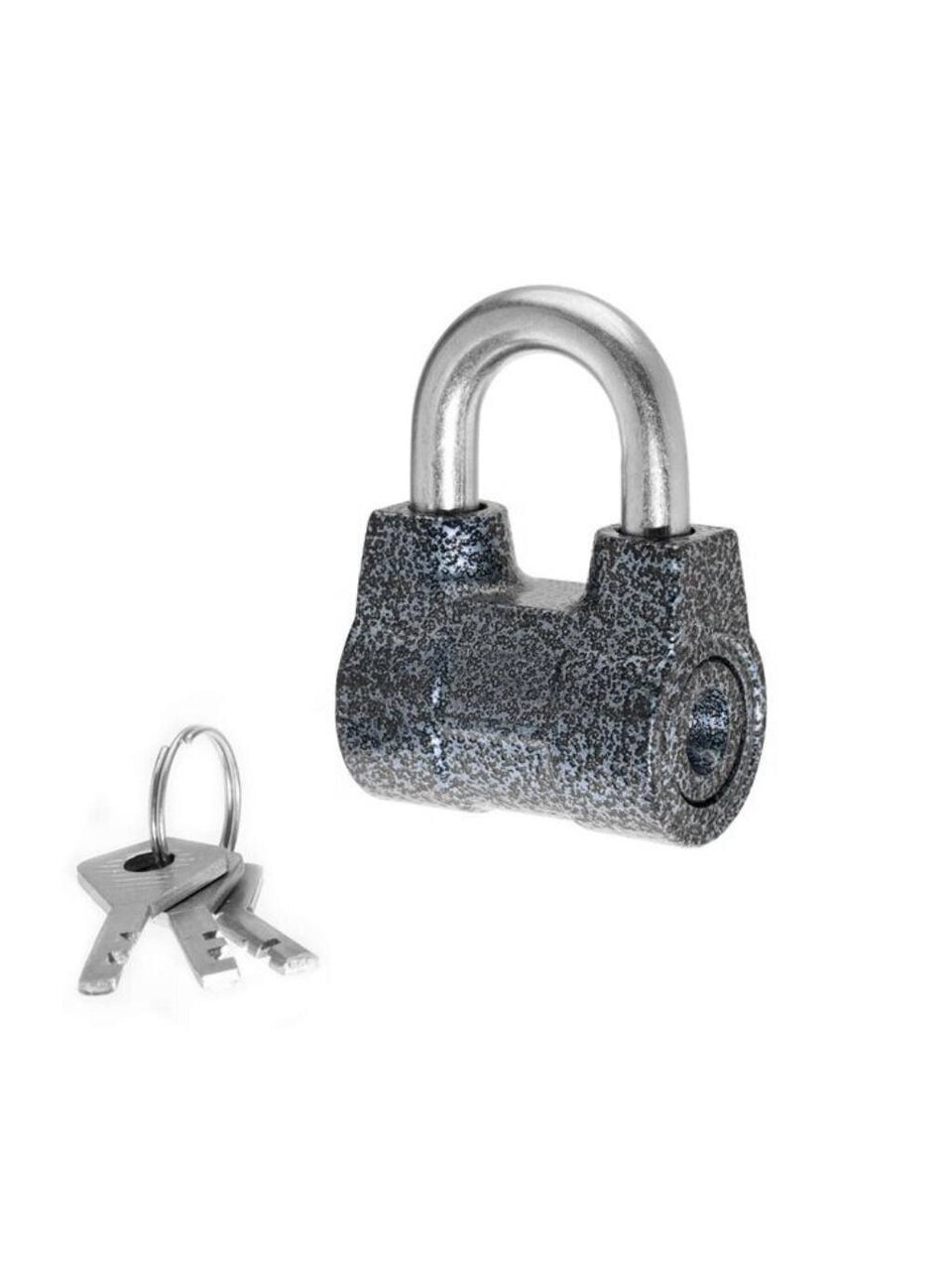 Замок навесной Абсолют, ВС 2-4А, БП-00017676, дисковый, серый, 54 мм, 3 ключа