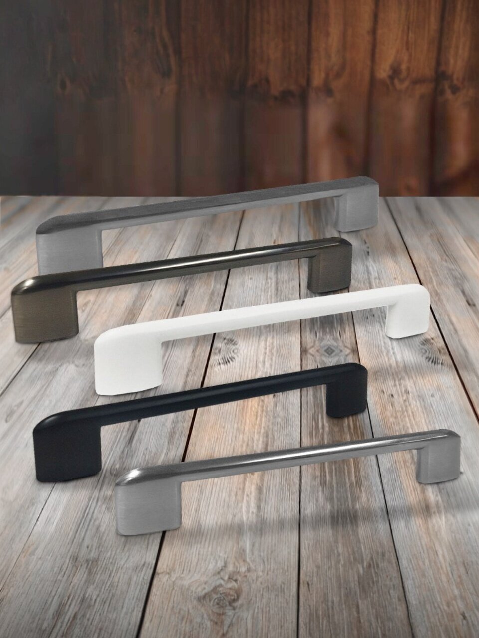 Ручка-скоба мебельная Trodos, 8653, 128 мм, ЦАМ, черный матовая, 303711