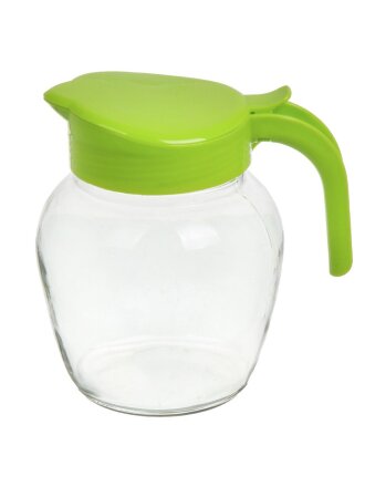 Кувшин стекло, 1.5 л, с крышкой, Фонарь, 544-1551, салатовый