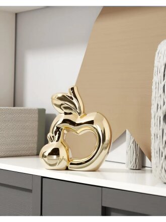 Фигурка декоративная керамика, Яблоко, 8х4.5х10 см, Y4-9104