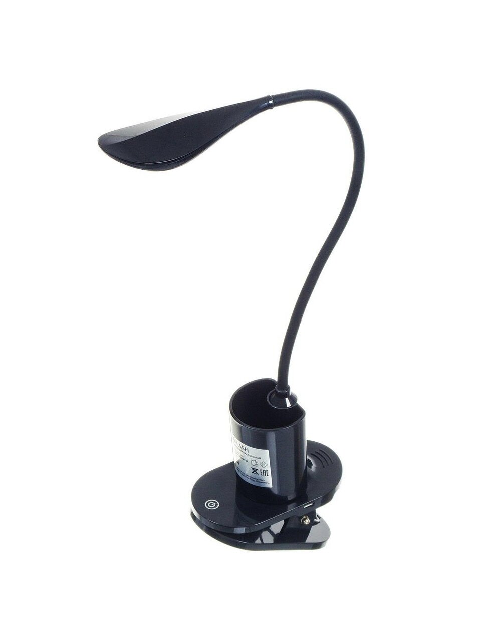 Светильник настольный 4 Вт, аккумуляторный, черный, абажур черный, Ultraflash, UF-738 C02