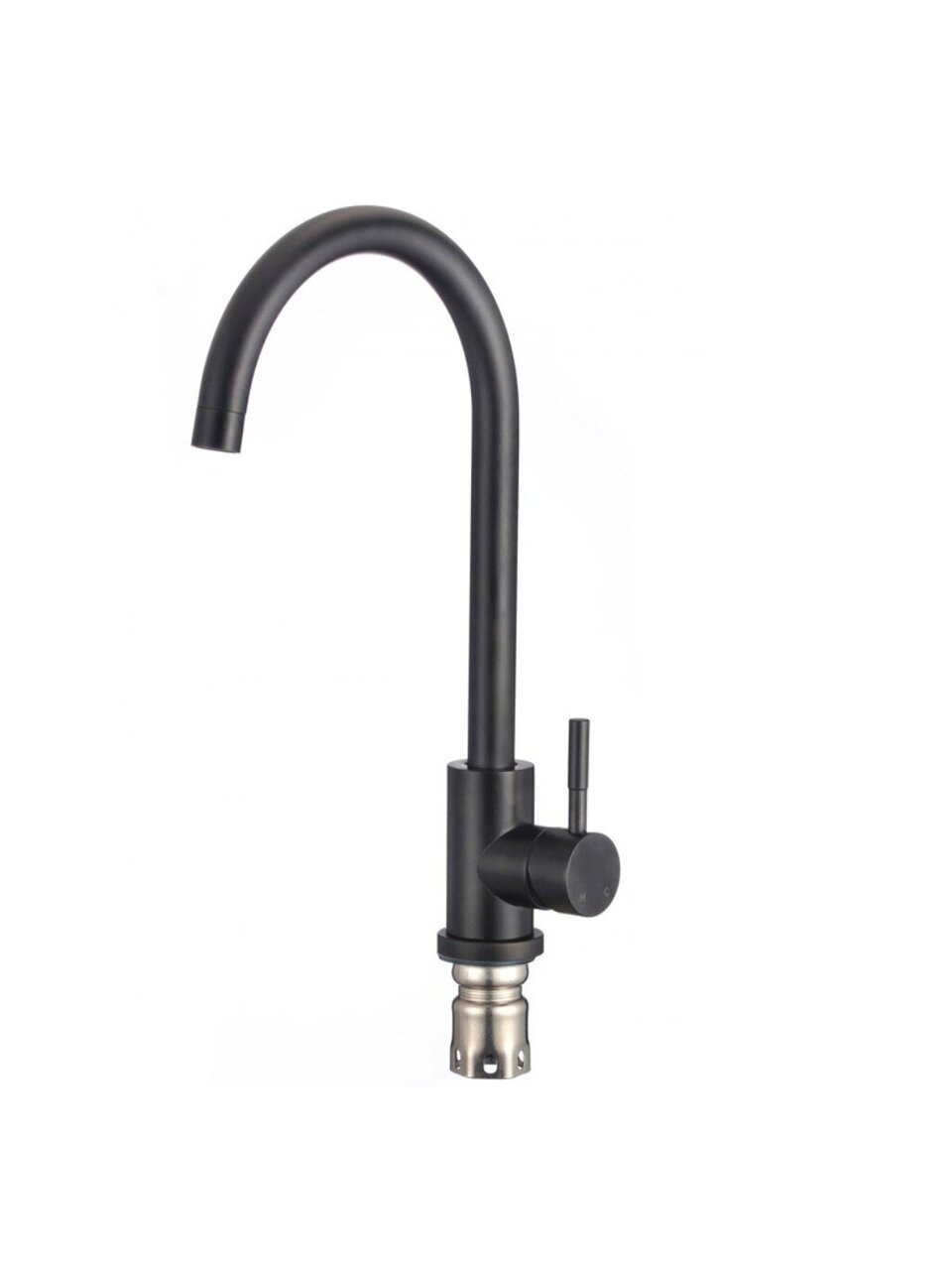 Смеситель для кухни, Stemix, с картриджем, графит, SUS 814-011F-LB