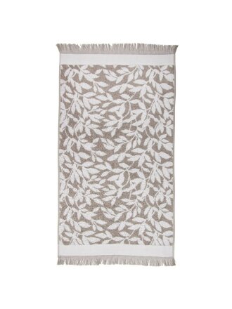 Полотенце банное 70х140 см, 100% хлопок, 450 г/м2, Ветвь, Silvano, серое, Узбекистан