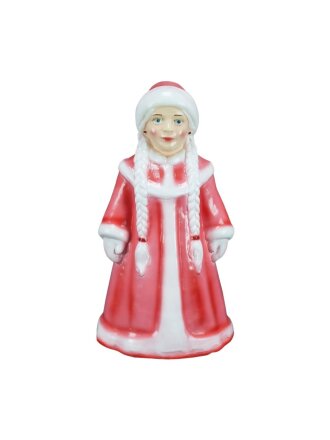 Фигурка садовая Снегурочка в красном, 25х50 см, новогодняя, 320