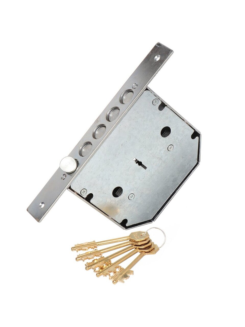 Замок врезной КЛАСС - GSSM-012, 19107, без ручки, сувальдный, правый, хром