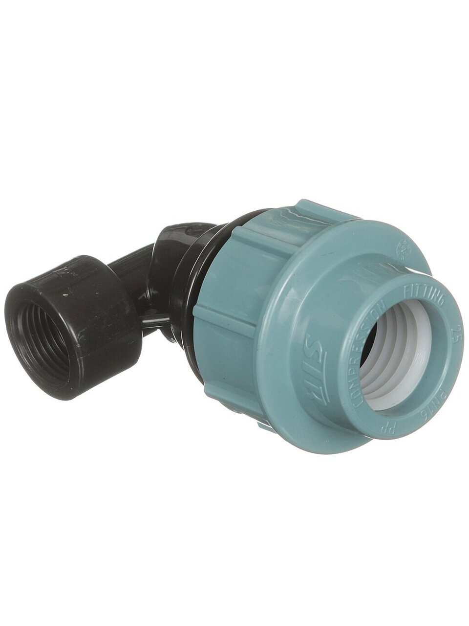 ПНД уголок d50х1" 1/2, внутренняя резьба, STR