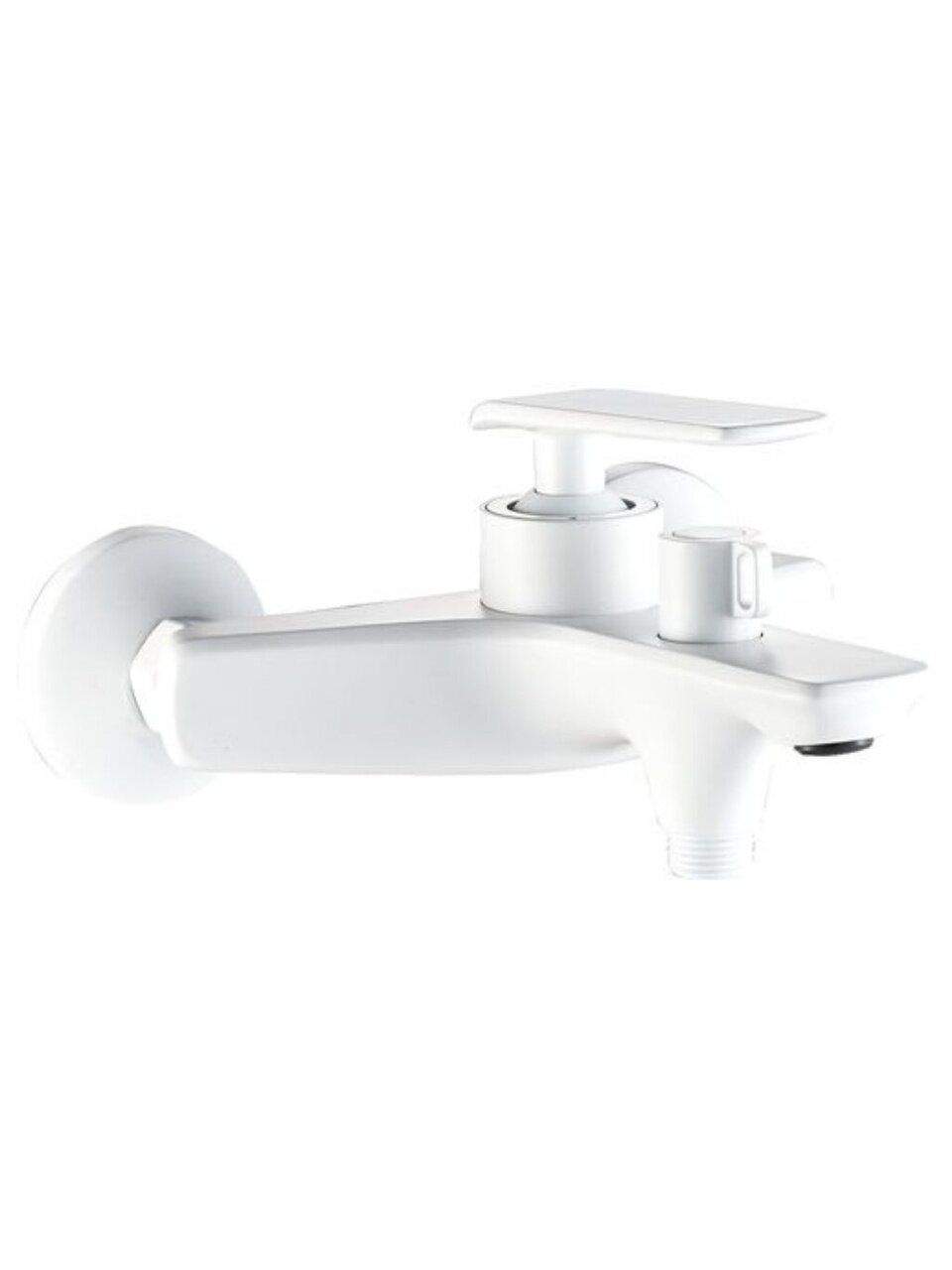 Смеситель для ванны, Golden Fox, Dartmoor, короткий излив, с картриджем, белый, 114130-FOX