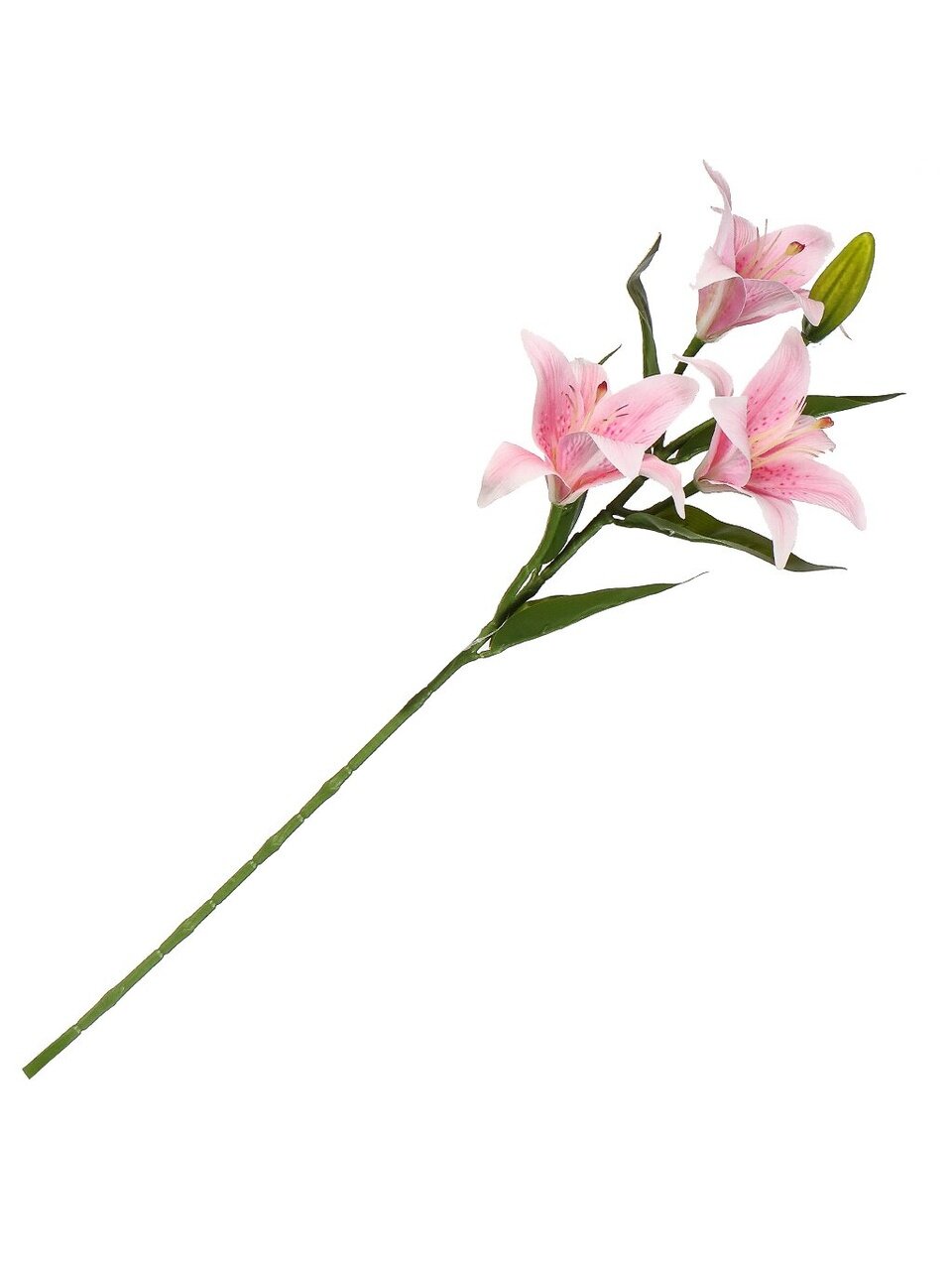 Цветок искусственный декоративный Лилия, 70 см, розовый, Y4-7944