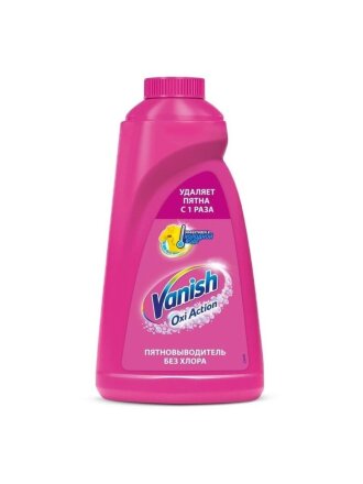 Пятновыводитель Vanish, OxiAction, 1 л, жидкость, для стирки, кислородный, 8078306