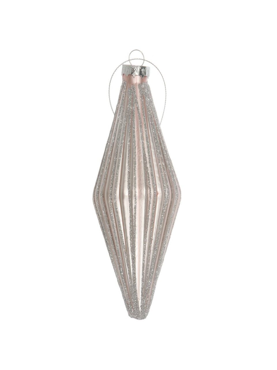 Елочное украшение Капля, шампань, 15х5 см, стекло, F010046