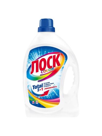 Гель для стирки Лоск, 2.6 л, для цветного белья, Color
