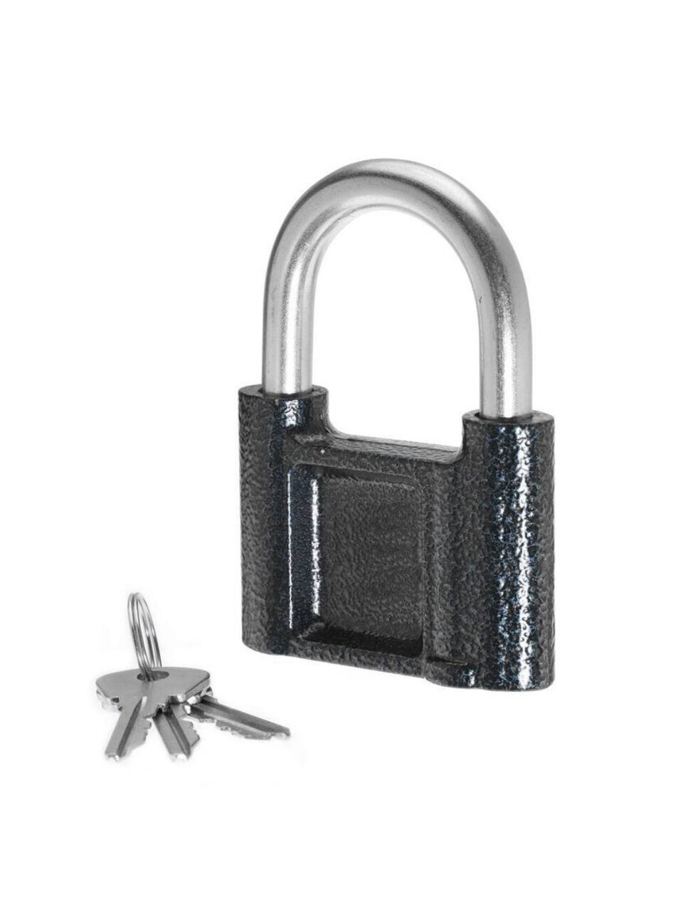 Замок навесной Абсолют, ВС 1-3А, БП-00017844/14047, цилиндровый, серый, 84 мм, 3 ключа