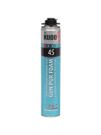 Пена монтажная KUDO, Home 45, профессиональная, 45 л, 1 л, всесезонная, KUPHP10U45