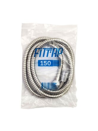 Шланг для душа, ПВХ, 150 см, полосатый, серый, Fittap