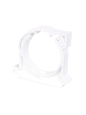 Хомут канализационный 50 мм, РосТурПласт, белый, 24575