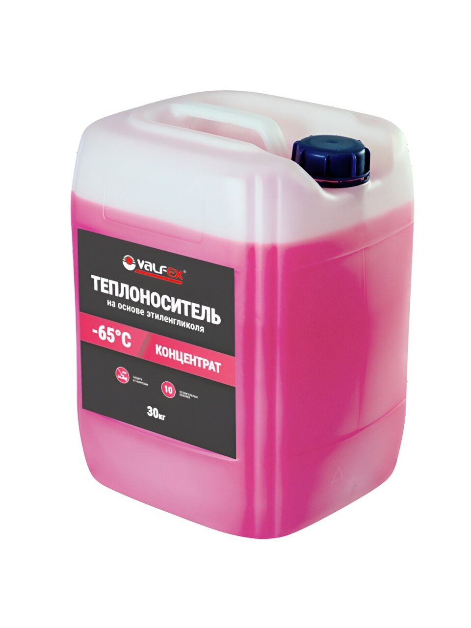 Теплоноситель для систем отопления, этиленгликоль, 30 кг, в закрытую систему, горюч, Valfex
