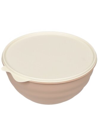 Миска пластик, круглая, 8.7 см, 1.55 л, с крышкой, Wave, Бытпласт, С32281