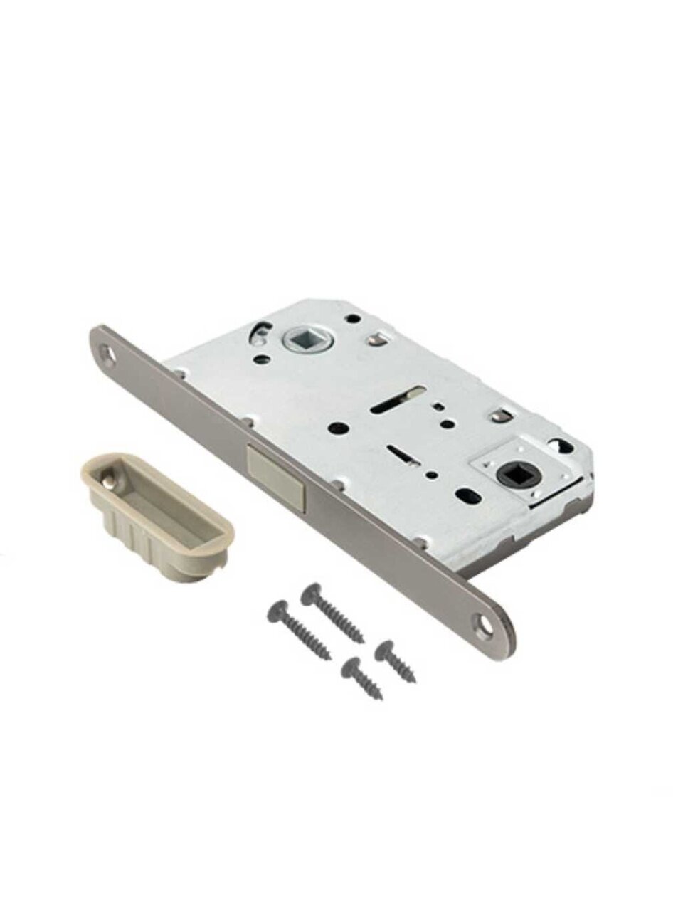 Защелка врезная, Code Deco, 5300-MC-WC-GRF, 31295, язычок пластиковый, с фиксатором, графит