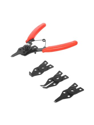 Съемник стопорных колец с 4 насадками, РемоКолор, 34-9-800