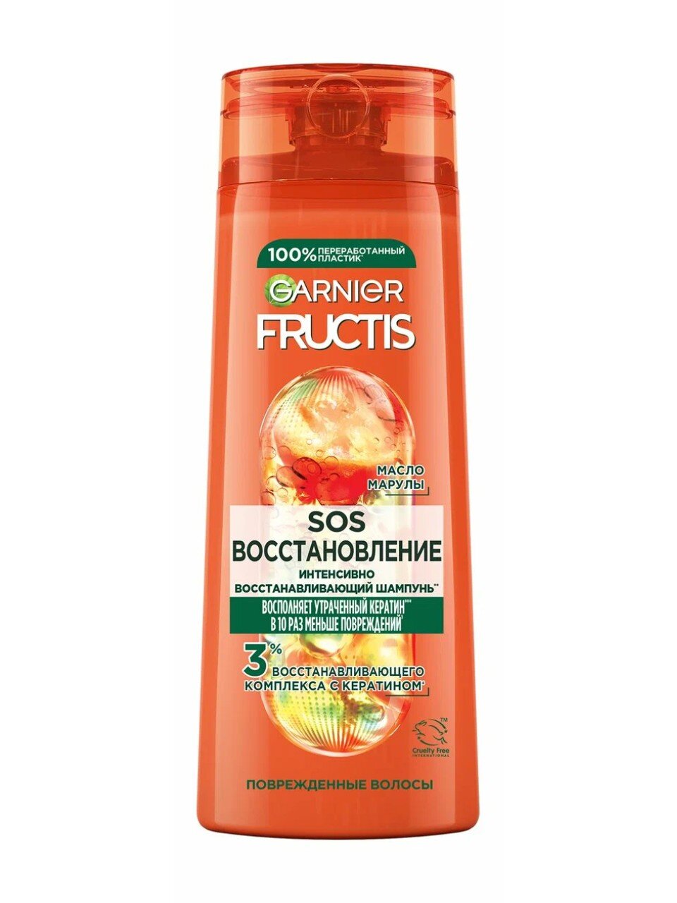 Шампунь Fructis, SOS Восстановление, для сухих и поврежденных волос, 400 мл