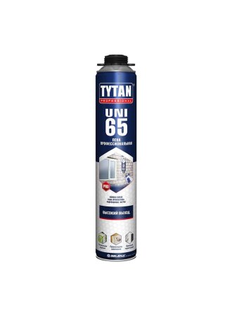 Пена монтажная Tytan, Uni, профессиональная, 65 л, 750 мл, летняя, 30217/16968