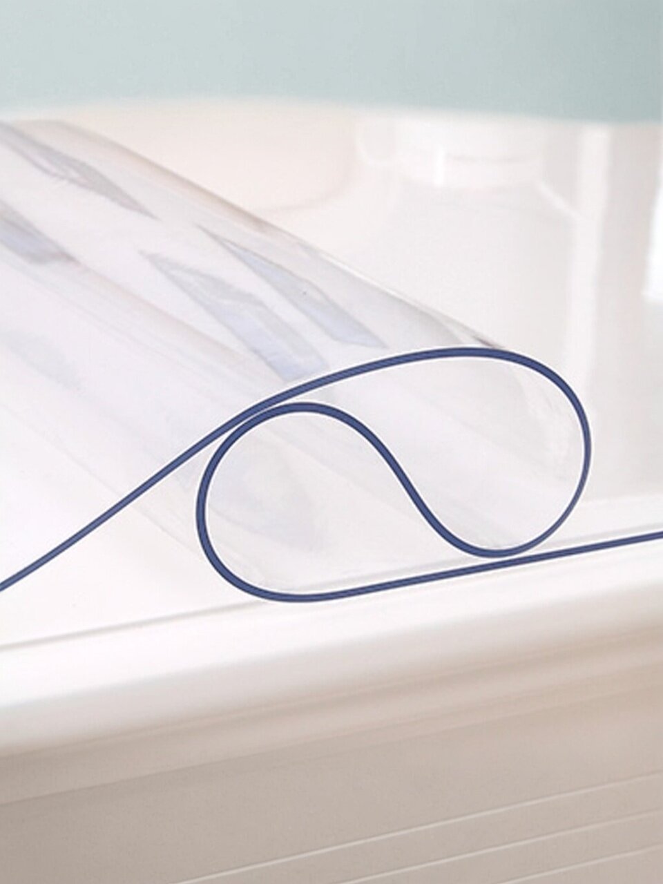 Клеенка Silvano, Crystal, 0.8х20 м, силикон, прозрачная, 0.6 мм, RF004