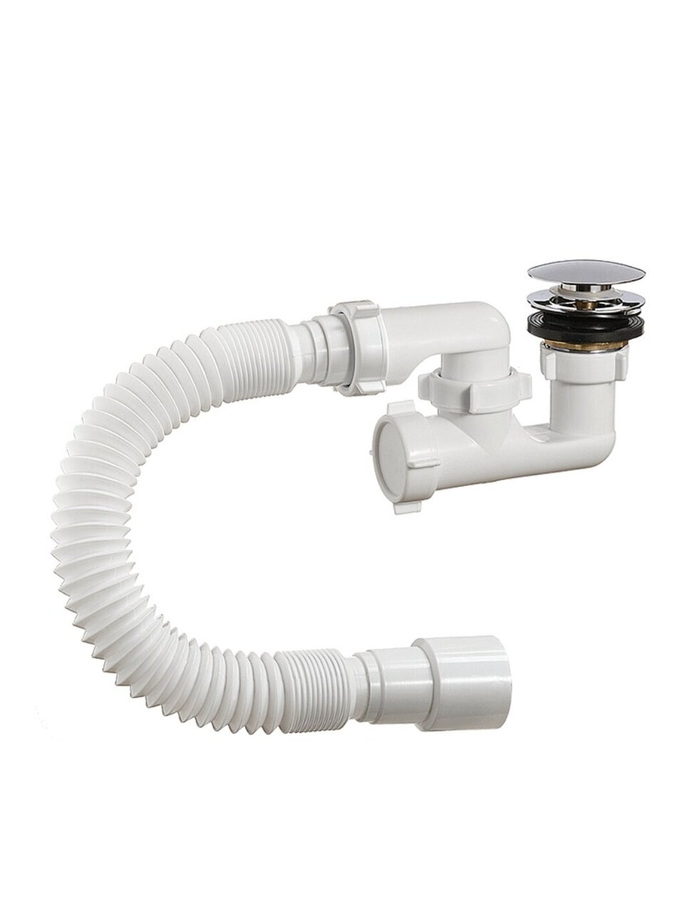 Сифон для душевого поддона, 40х40/50, с выпуском, автомат, Orio, А-25589