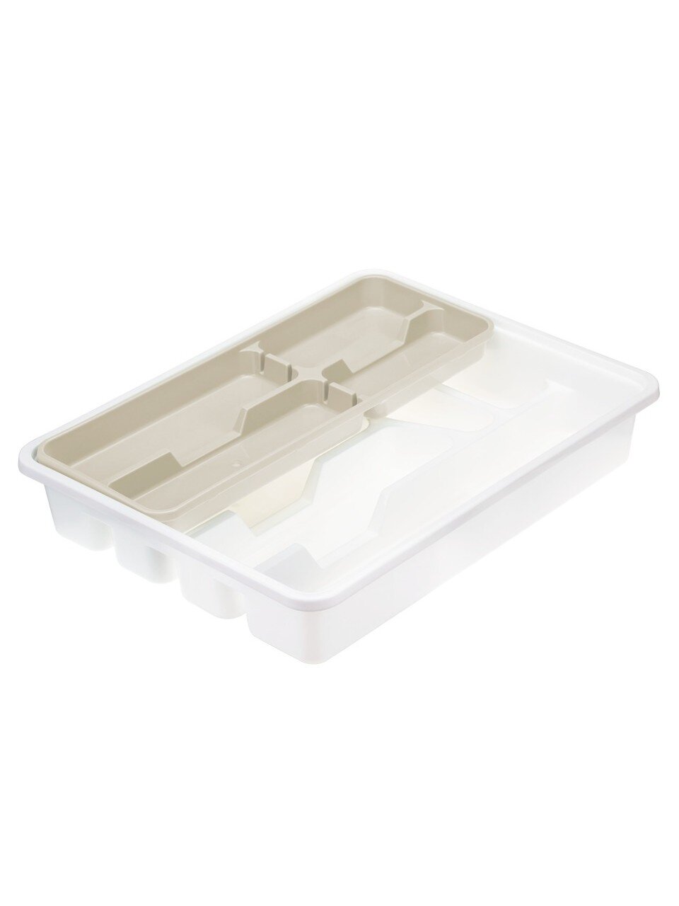 Лоток-вкладыш двухуровневый, 31х40х7 см, латте, Idea, М 1146