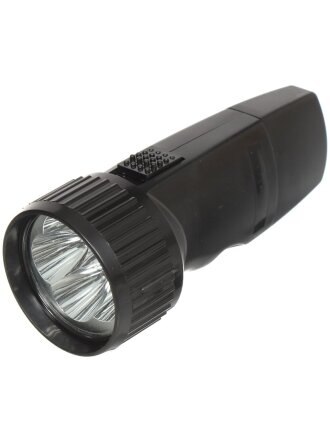 Фонарь ручной, встроенный аккумулятор, Ultraflash, LED 3 859/ 3 857 , зарядка от сети 220 В, пластик, черный, 13374/14020
