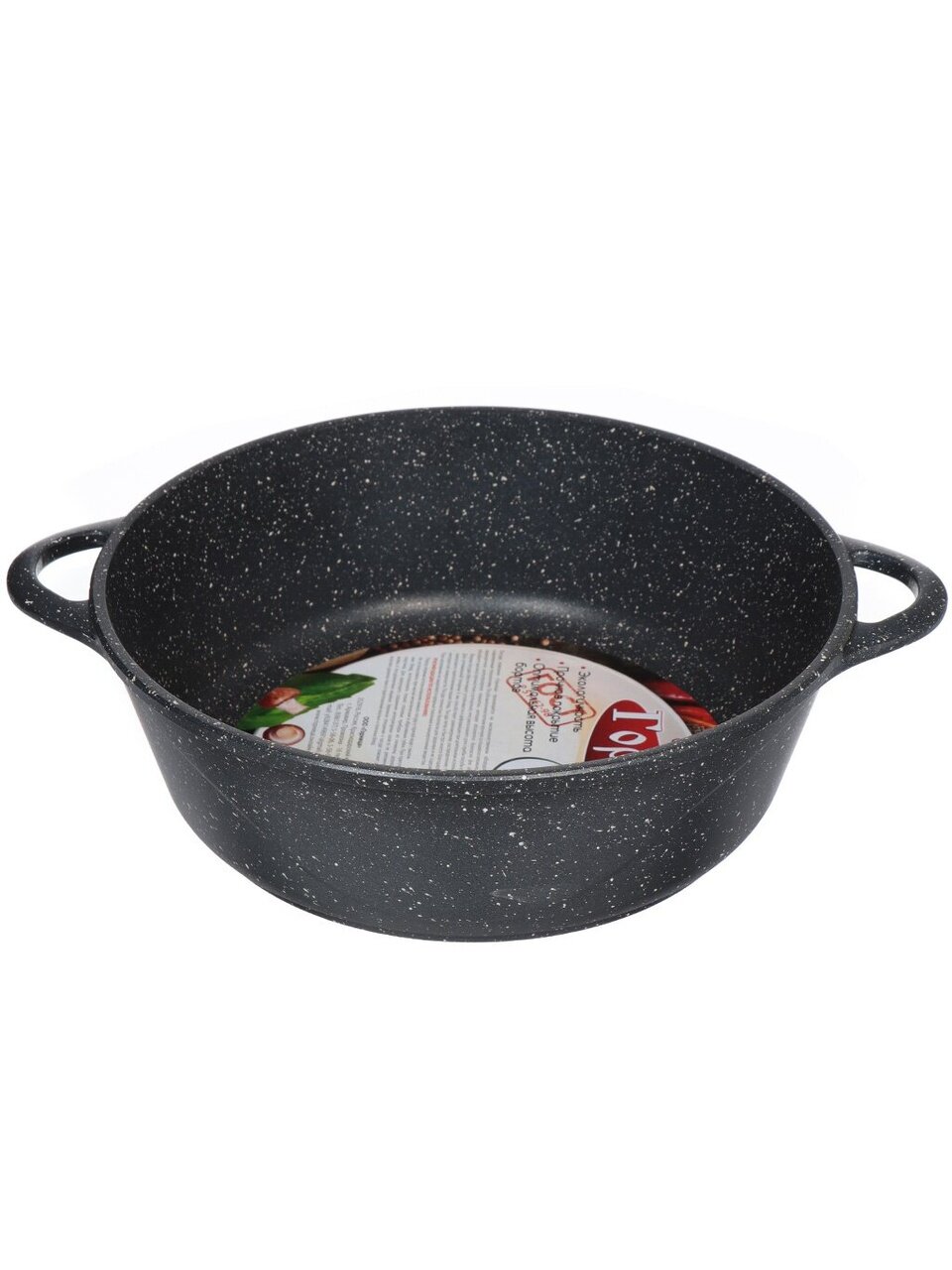 Жаровня алюминий, 28 см, 4 л, антипригарное покрытие, Горница, Гранит, ж7028аг