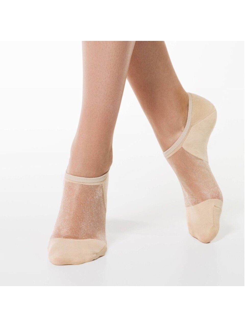 Носки для женщин, ультракороткие, хлопок, Conte, Active, 000, бежевые, р. 25, 18С-4СП
