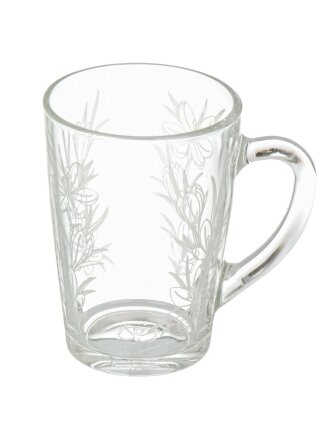 Кружка стекло, 300 мл, Подснежник, Glasstar, G1334