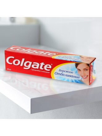 Зубная паста Colgate, Бережное отбеливание, 100 мл
