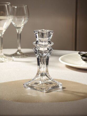 Подсвечник декоративный стекло, 1 свеча, 7х16 см, Y6-10437