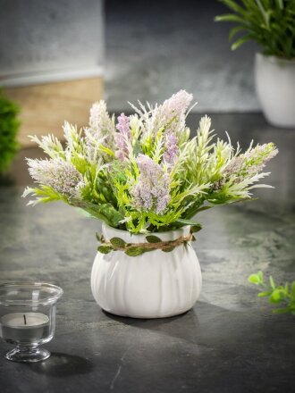 Цветок искусственный в кашпо, 20 см, Y4-6926