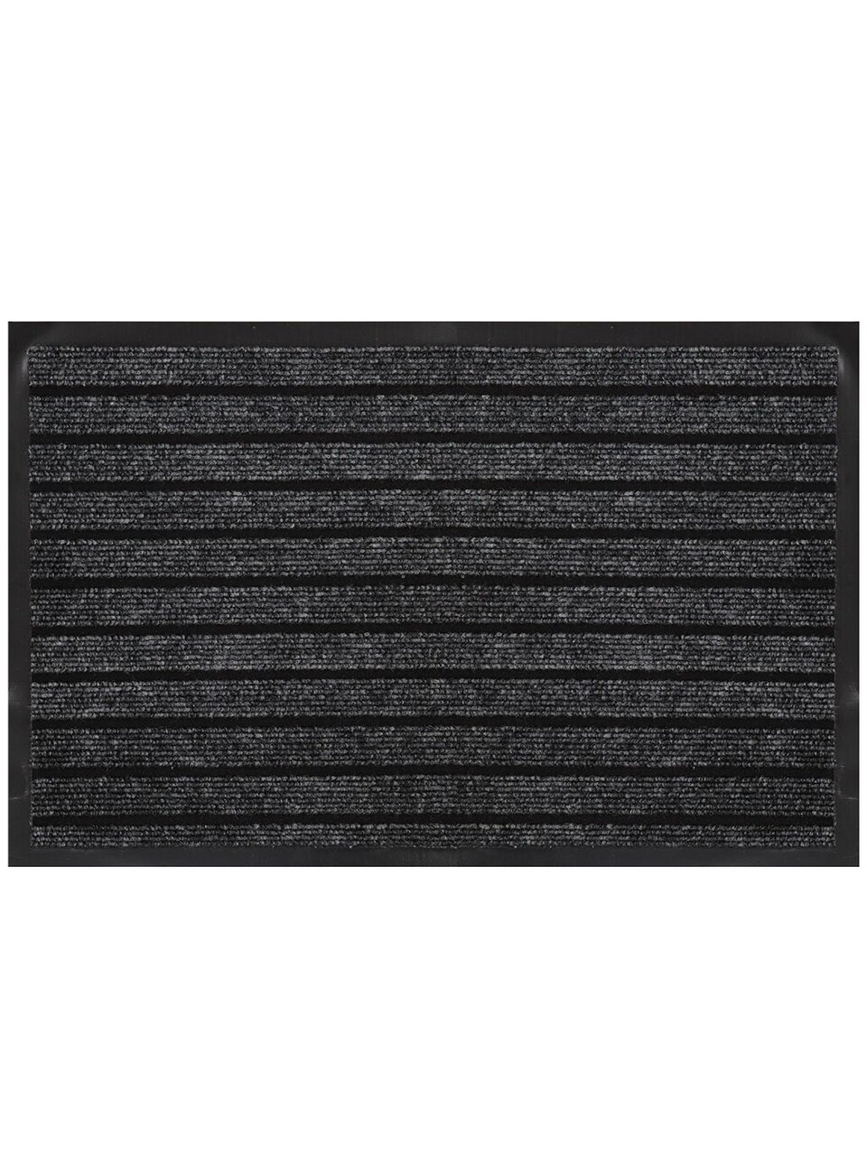 Коврик грязезащитный, 40х60 см, прямоугольный, резина, с ковролином, серый, Floor mat Модерн, ComeForte, HP1901