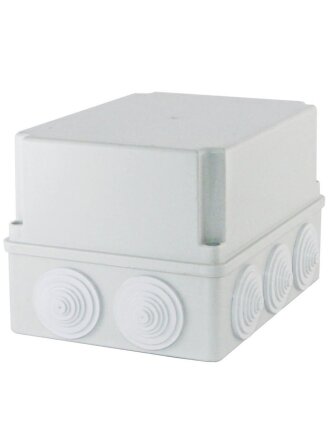 Коробка распаячная, открытая, 190х140х120 мм, TDM Electric, с крышкой, 10 гермовводов, IP55, SQ1401-1246